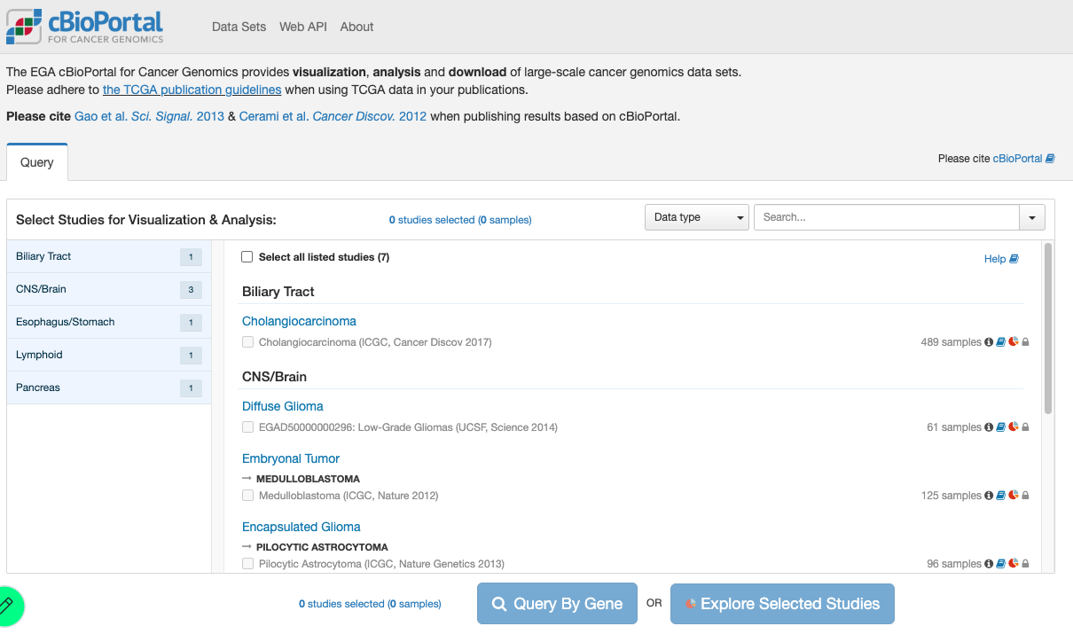 cBio Portal instance